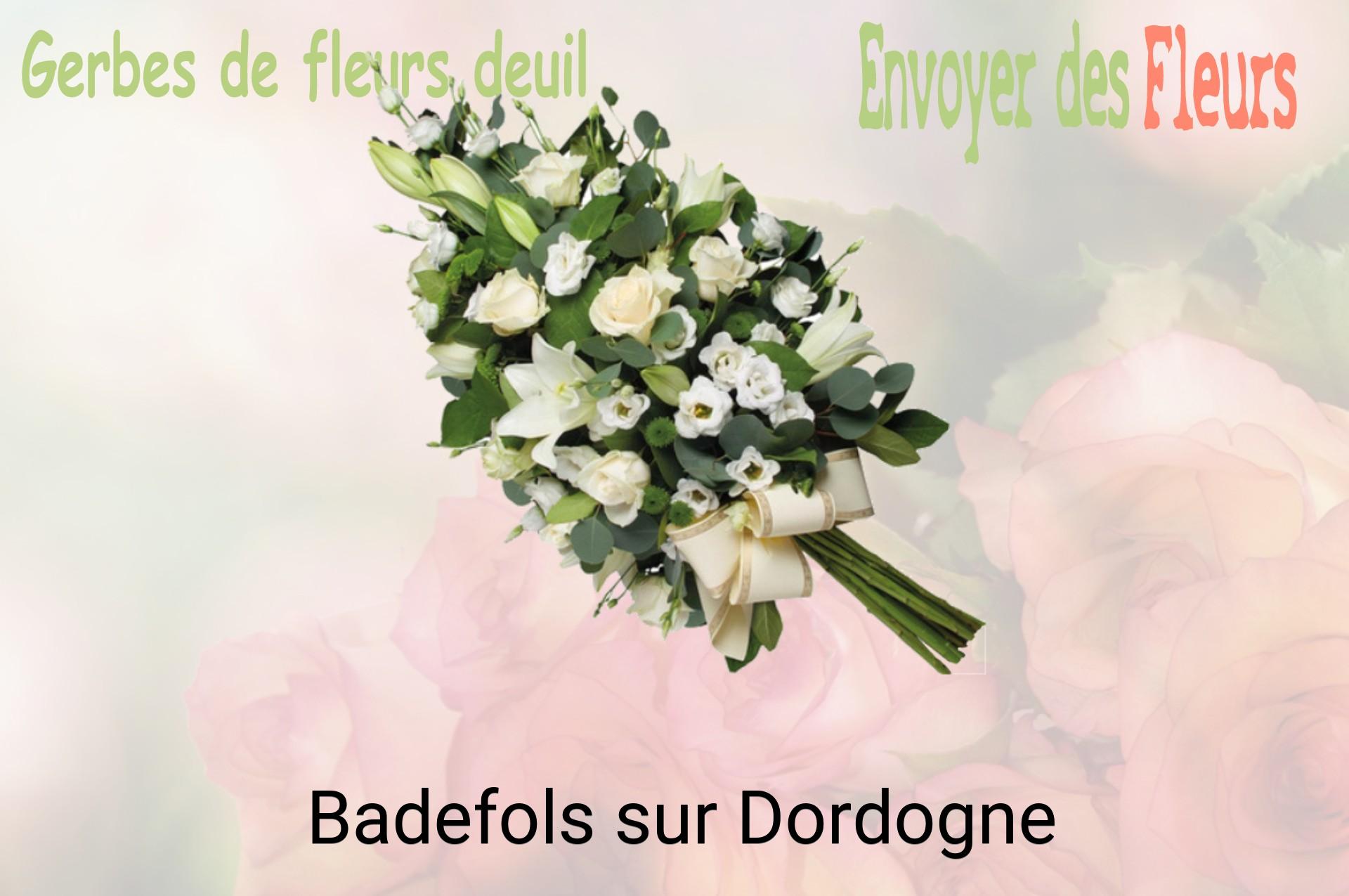 Gerbe de fleurs de deuil livrée à Badefols-sur-Dordogne